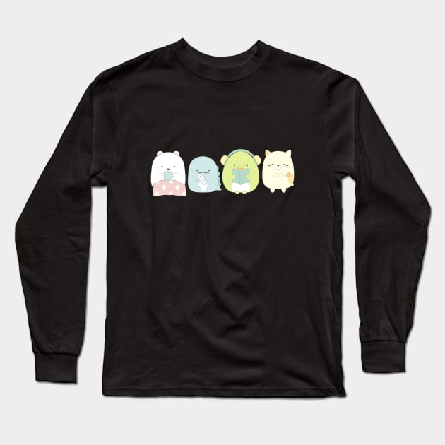 Sumikkogurashi Long Sleeve T-Shirt by miguelest@protonmail.com